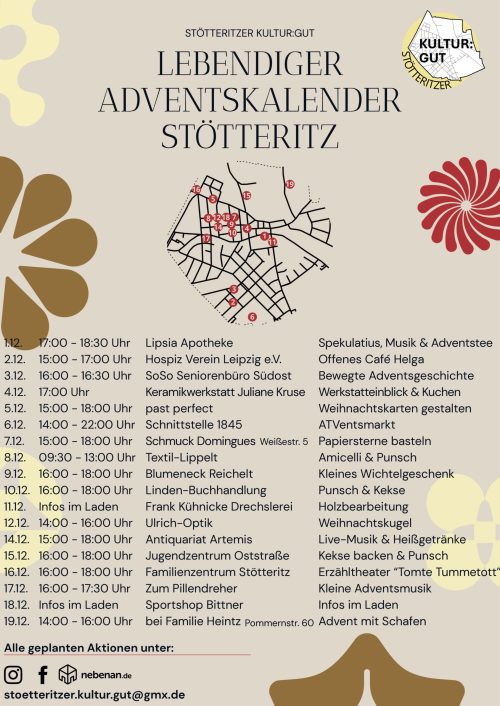 aushang lebendiger adventskalender (poster (a3 hochformat))